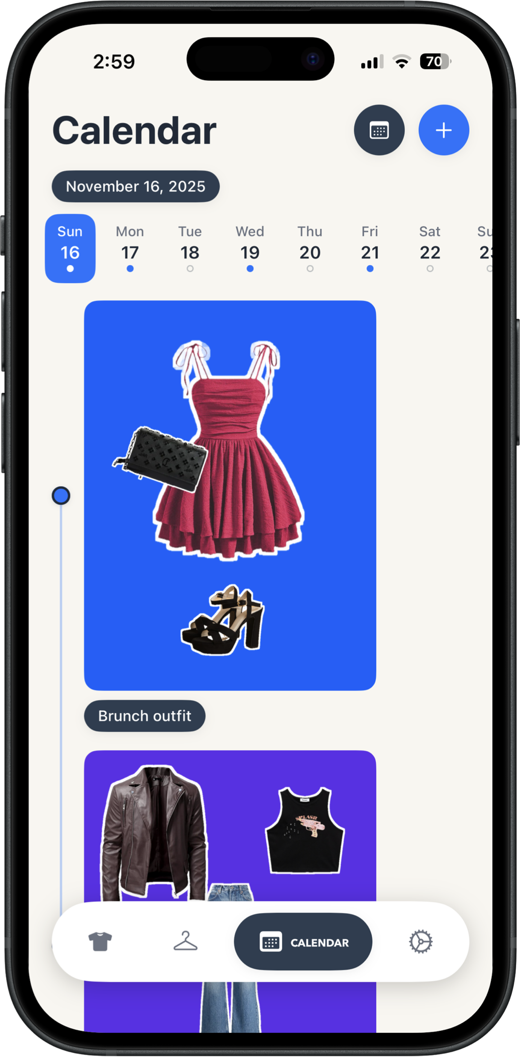 Style planning calendar